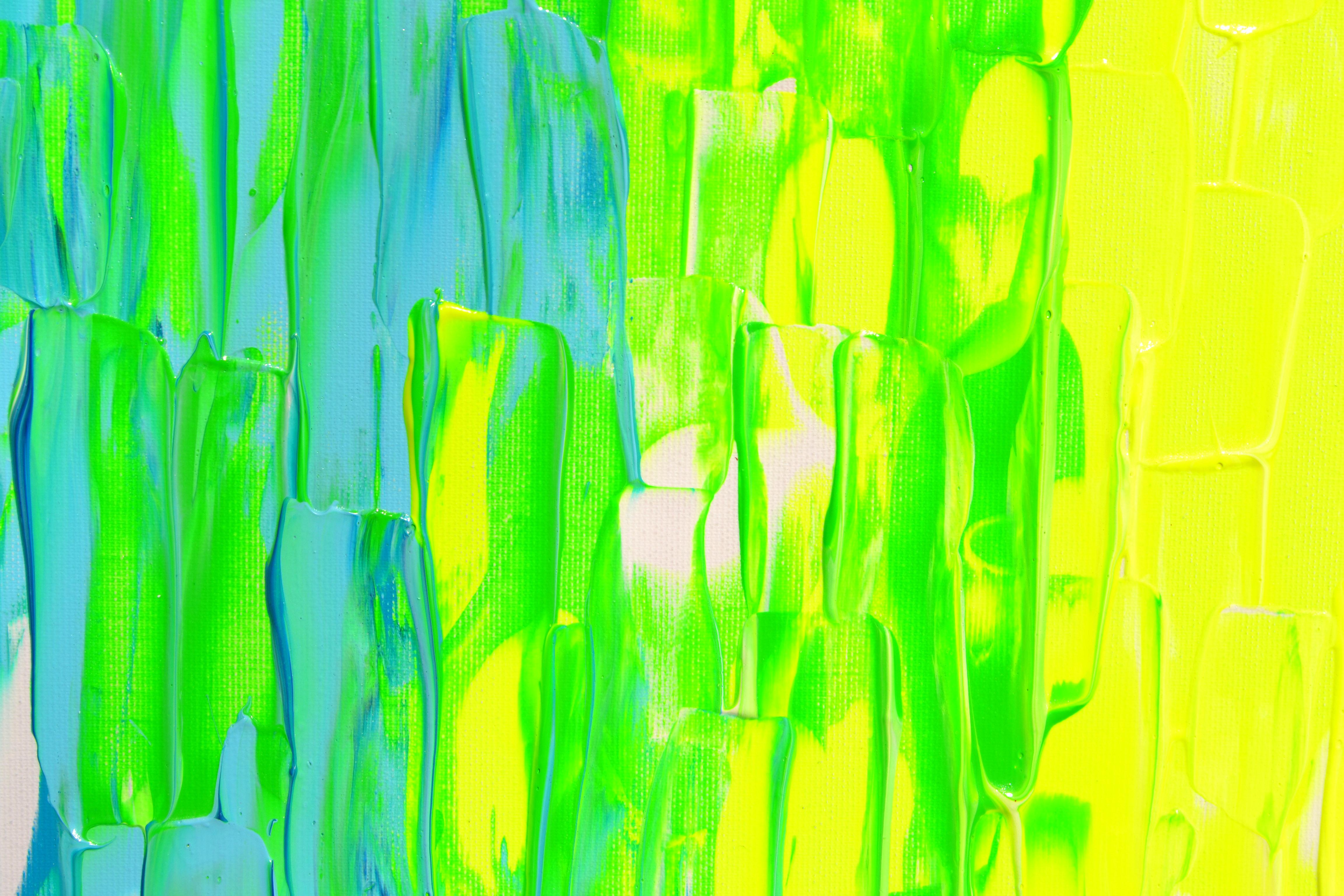 YGB - Cuchillo de paleta grande en relieve abstracto de colores con textura en venta 2