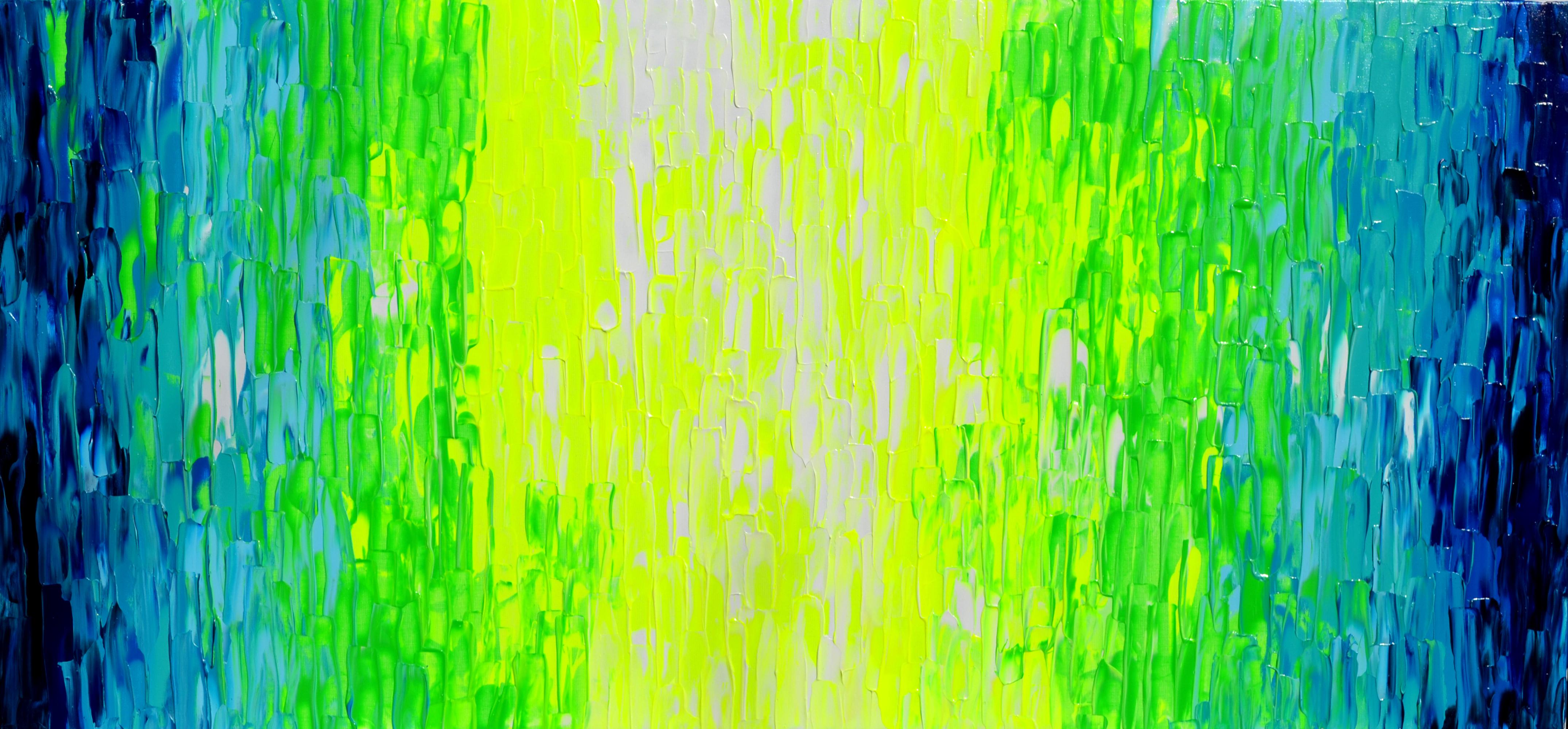 Interior Painting de SOOS TIBERIU - YGB - Cuchillo de paleta grande en relieve abstracto de colores con textura