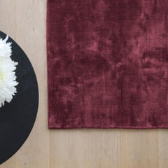 Soothing Hues Customizable Pallas Weave Round in Deep Berry Large