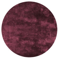 Soothing Hues Customizable Pallas Weave Round in Deep Berry Large