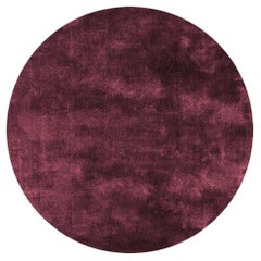 Soothing Hues Customizable Pallas Weave Round in Deep Berry XLarge