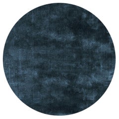 Soothing Hues Customizable Pallas Weave Round in Petrol Large
