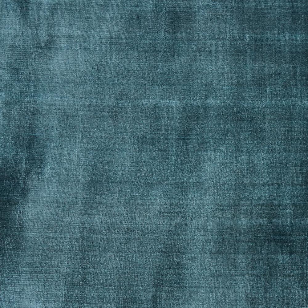 Indonesian Soothing Hues Customizable Pallas Weave Round in Petrol Medium For Sale