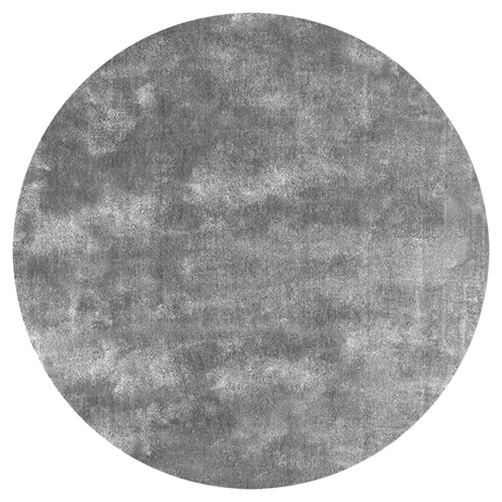 Soothing Hues Customizable Pallas Weave Round in Silverlake Small For Sale