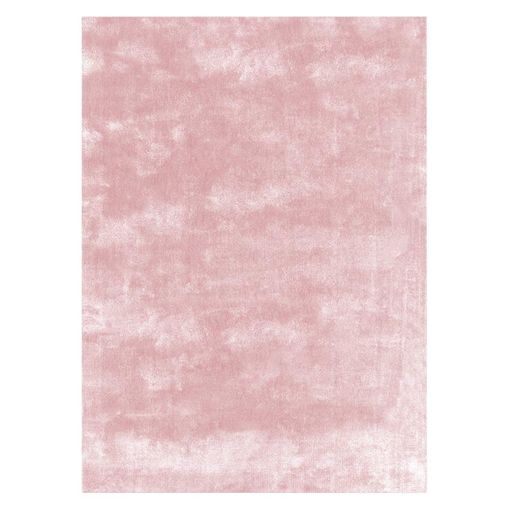 Soothing Hues Customizable Pallas Weave Rug in Blush Large For Sale