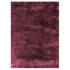 Soothing Hues Customizable Pallas Weave Rug in Deep Berry Small