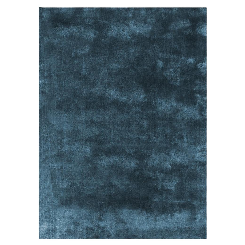 Soothing hues Customizable Pallas Weave Rug in Peacock Velvet XLarge