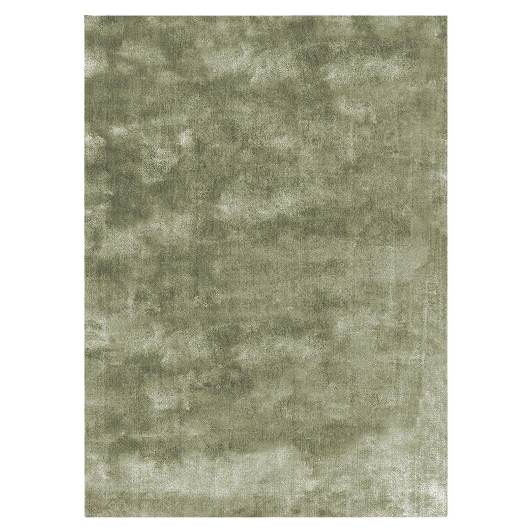 Soothing Hues Customizable Pallas Weave Rug in Sage Large For Sale
