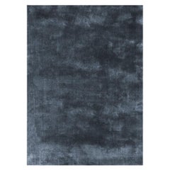 Soothing hues Customizable Pallas Weave Rug in Smoky Blue XLarge