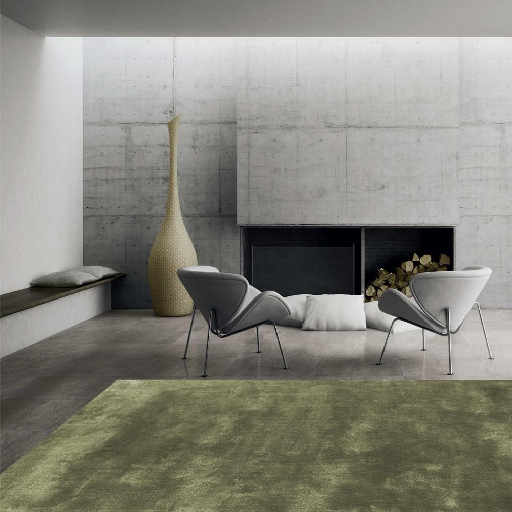 Art Déco Tappeto personalizzabile Pallas Weave in Thistle XXL dalle tonalità rilassanti in vendita
