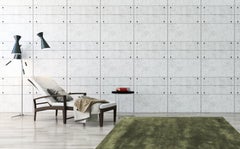 Soothing hues Customizable Pallas Weave Rug in Wild Olive Large