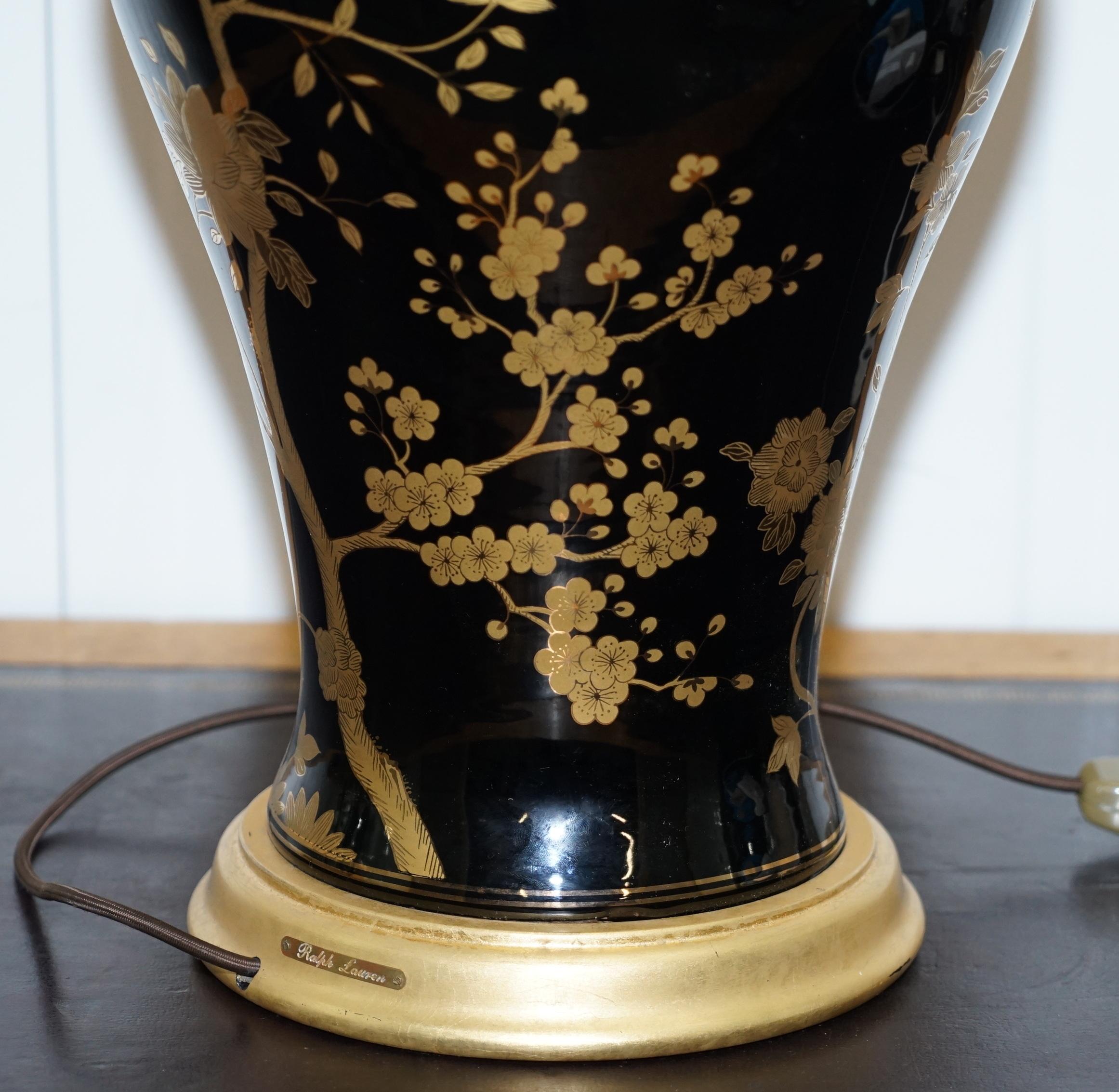 Sop Display Ralph Lauren Large Gable Lamp Blak Gol Chinese 8