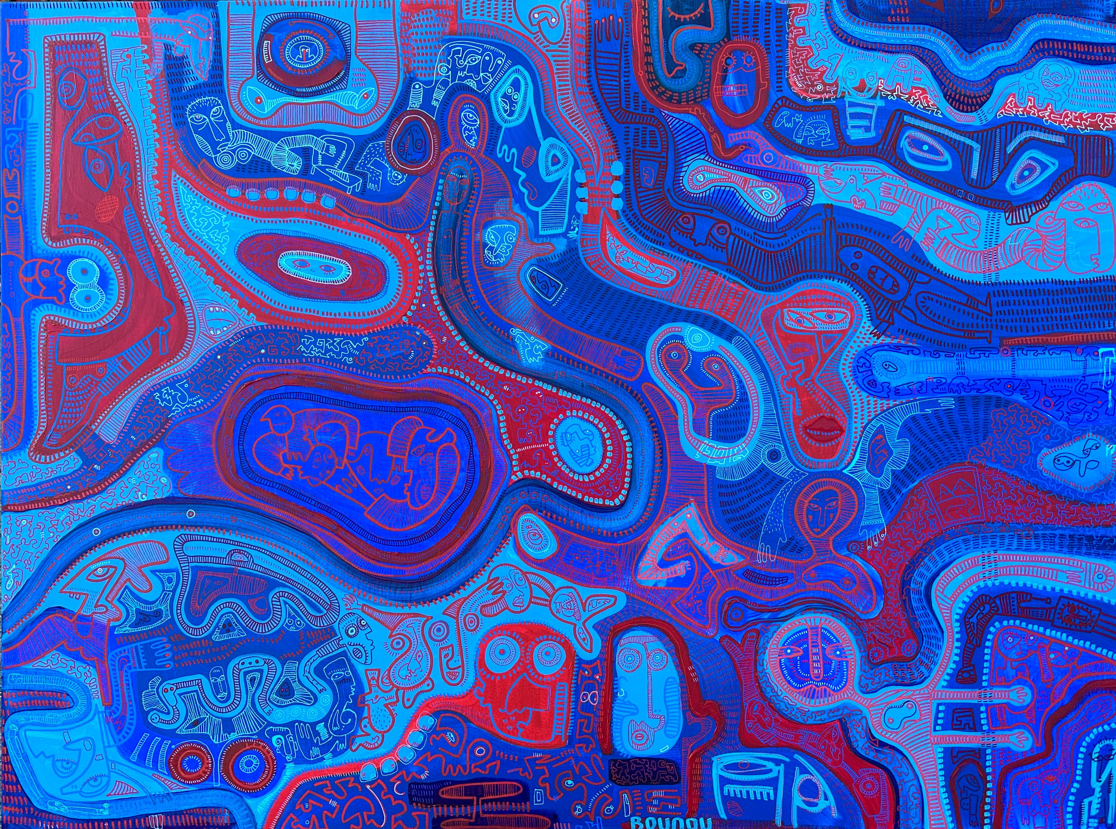 Abstract Painting de Sophia Bounou - Candy