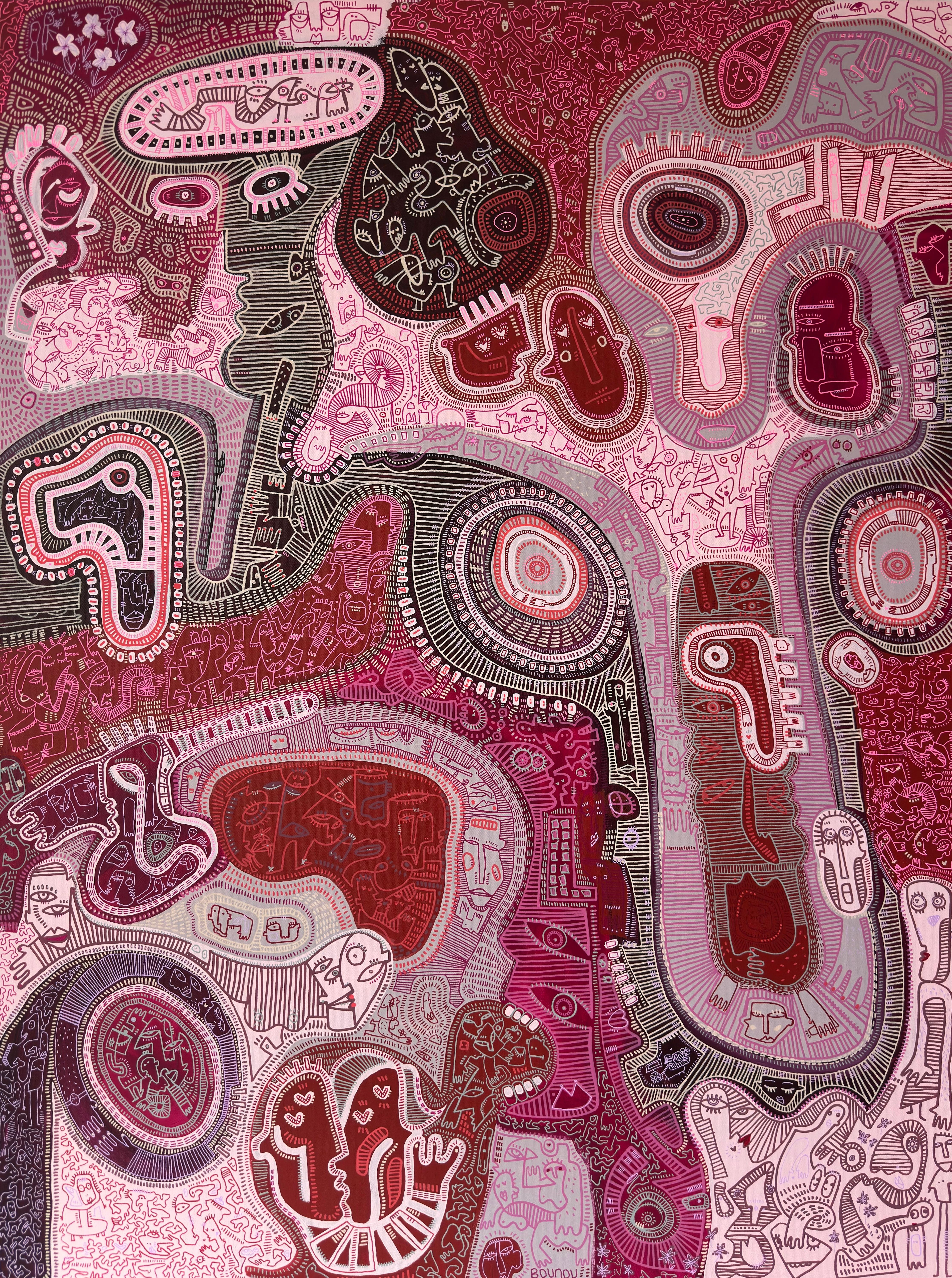 Abstract Painting de Sophia Bounou - Petals