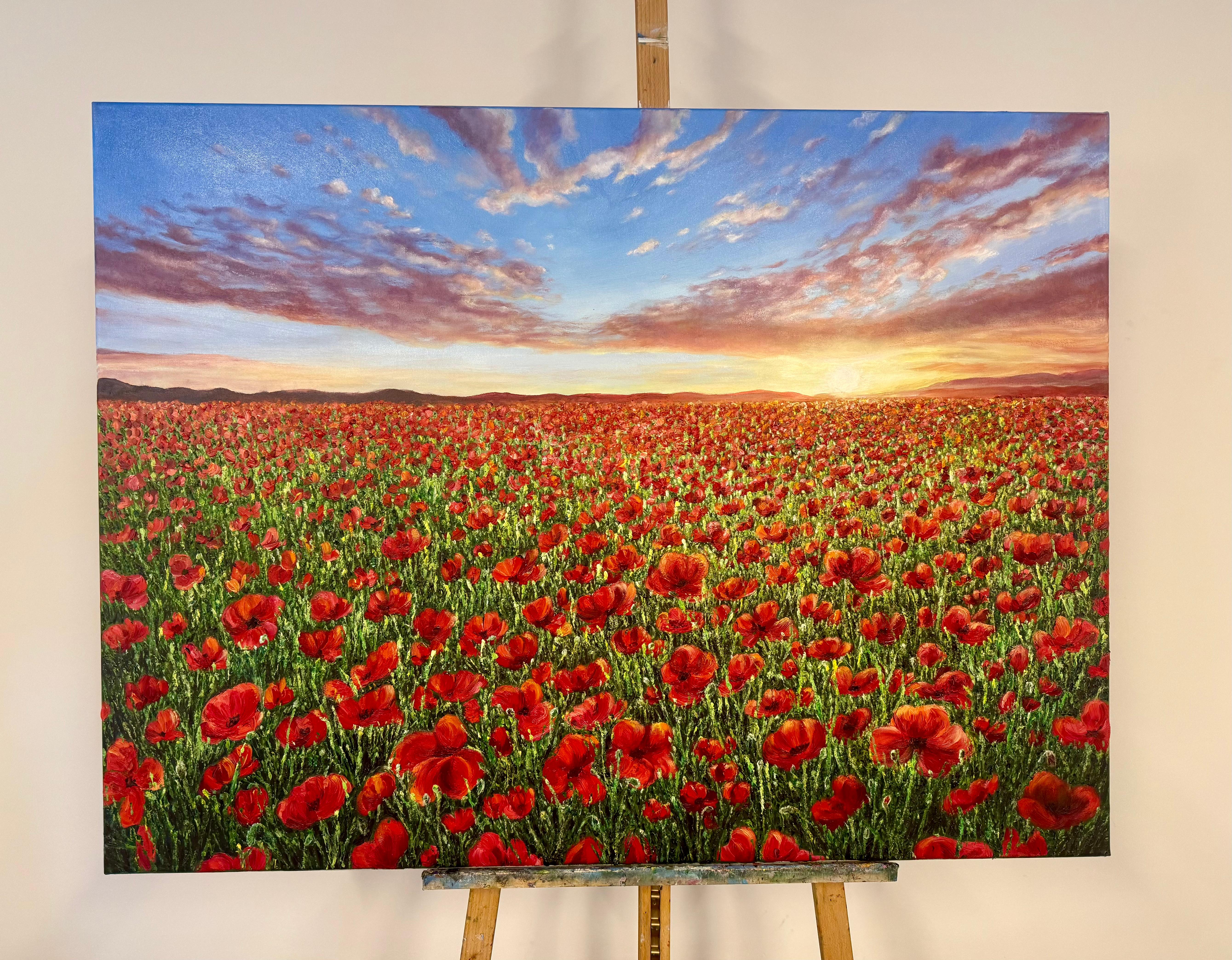 Ewige Erinnerung-originale Realismus Landschaft Ölgemälde-zeitgenössische Kunstwerke (Impressionismus), Painting, von Sophia Chalklen