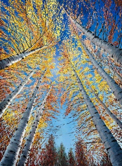 Light Beyond - peinture impressionniste originale de paysage - Art contemporain