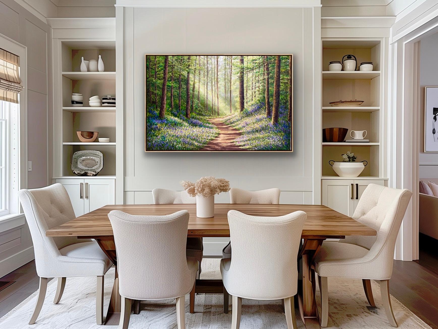 Pathway to Light - original impressionistische Landschaftsmalerei - zeitgenössische Kunst im Angebot 1