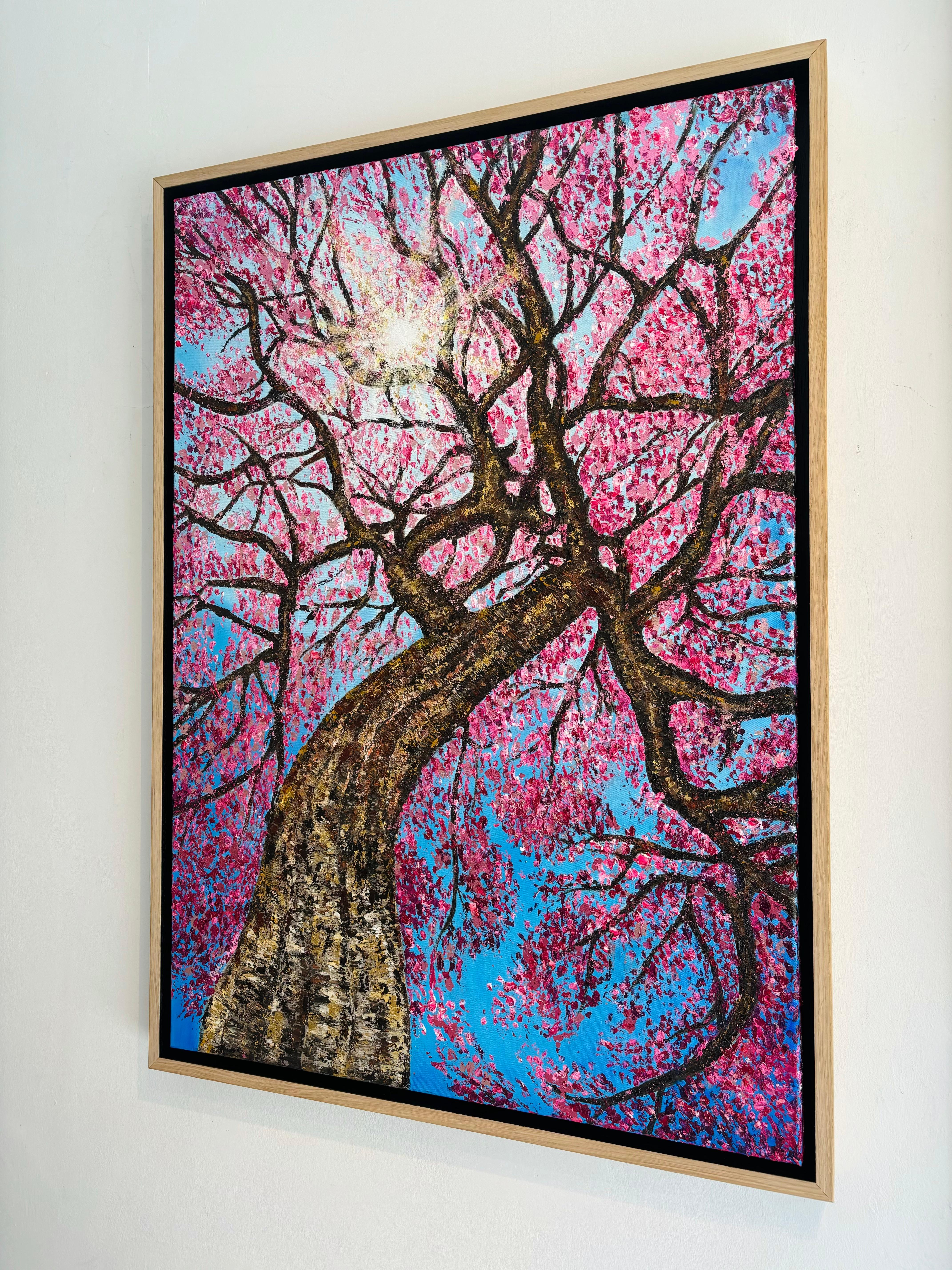 Sonnentanz - Original Impressionismus Blumenlandschaft Gemälde - zeitgenössische Kunst im Angebot 3