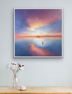 Where the World Pauses-original impressionism landscape-contemporary oil artwork