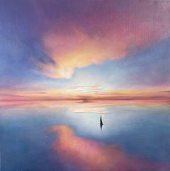 Where the World Pauses-original impressionism landscape-contemporary oil artwork