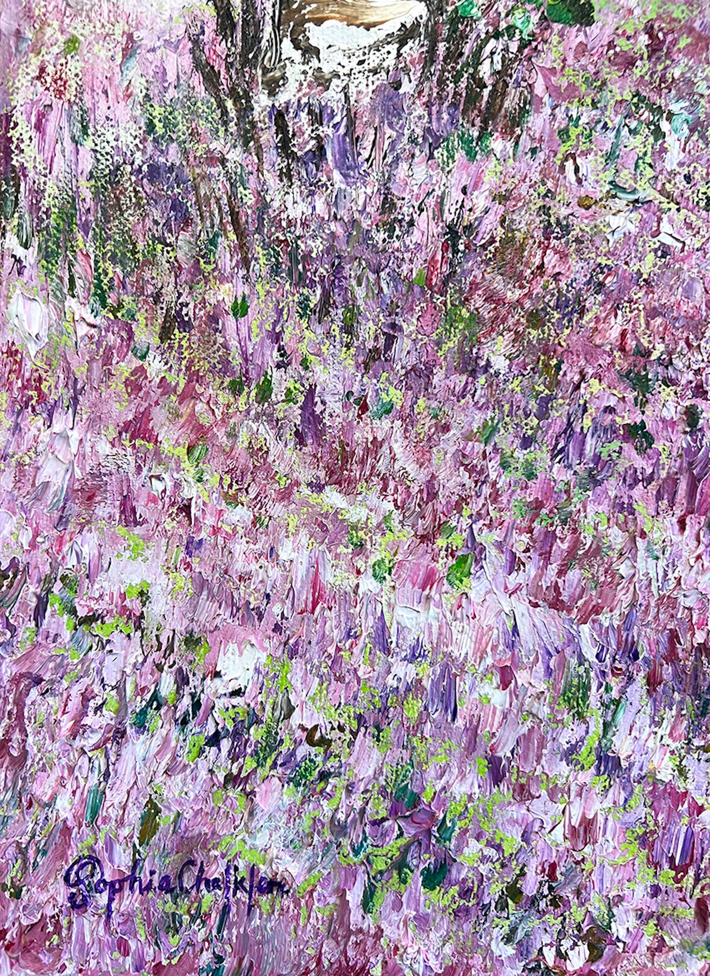 Heather Bloom, Pittura in stile impressionista, Opera d'arte paesaggistica, Albero d'arte in vendita 2