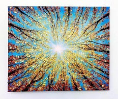 Reach for the Light by Sophia Chalklen, Original painting, Landscape, Tree art