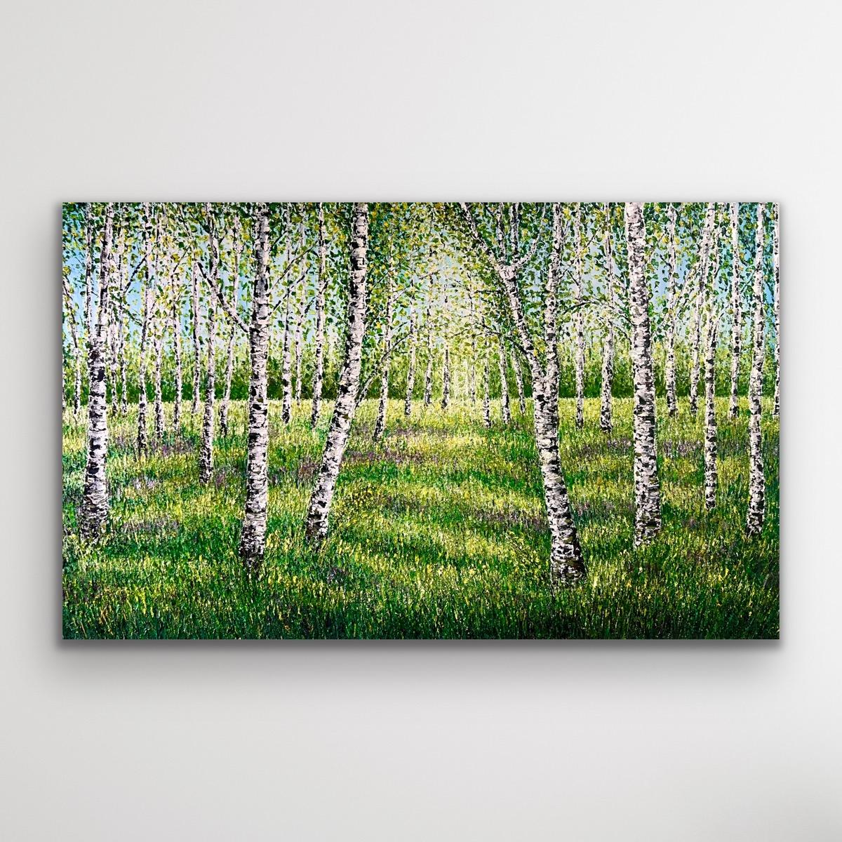 Serenade of Shadows, Originalgemälde, Landschaft, Natur, Zeitgenössische Kunst im Angebot 6