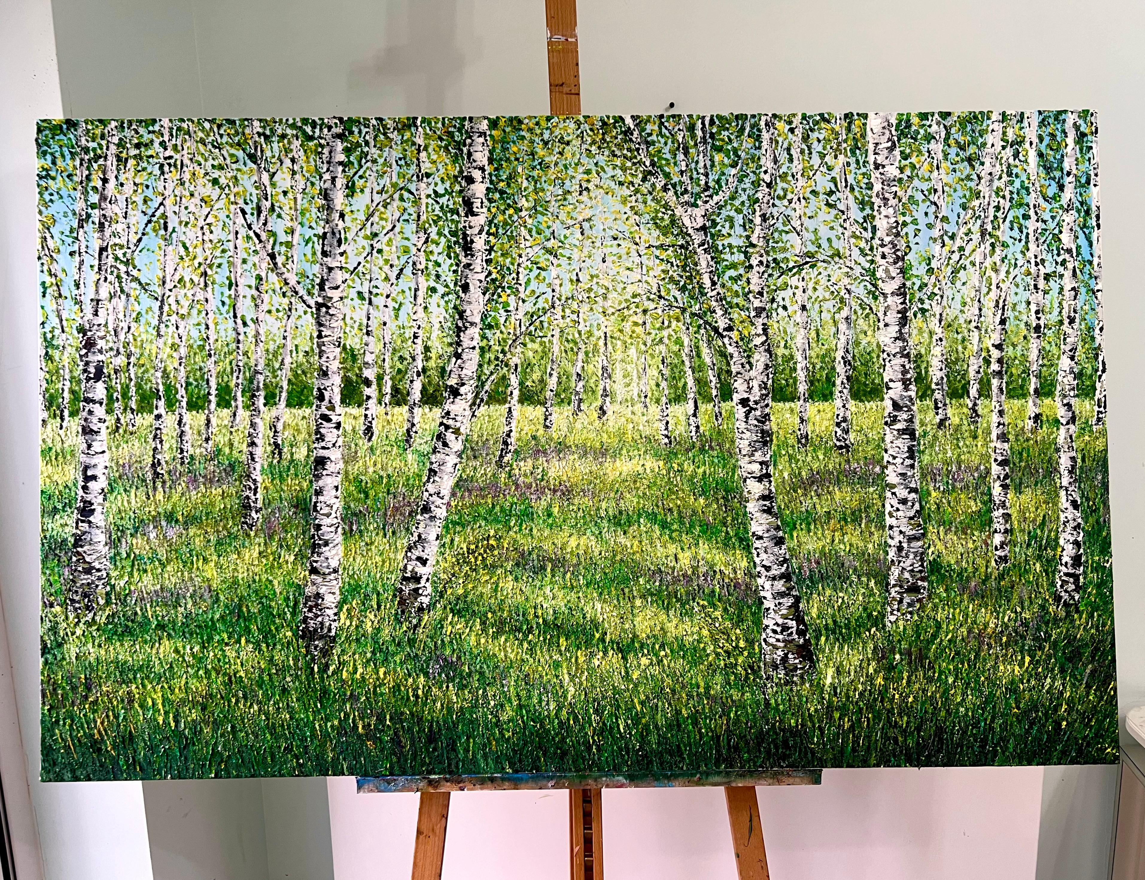 Serenade of Shadows, Originalgemälde, Landschaft, Natur, Zeitgenössische Kunst im Angebot 2