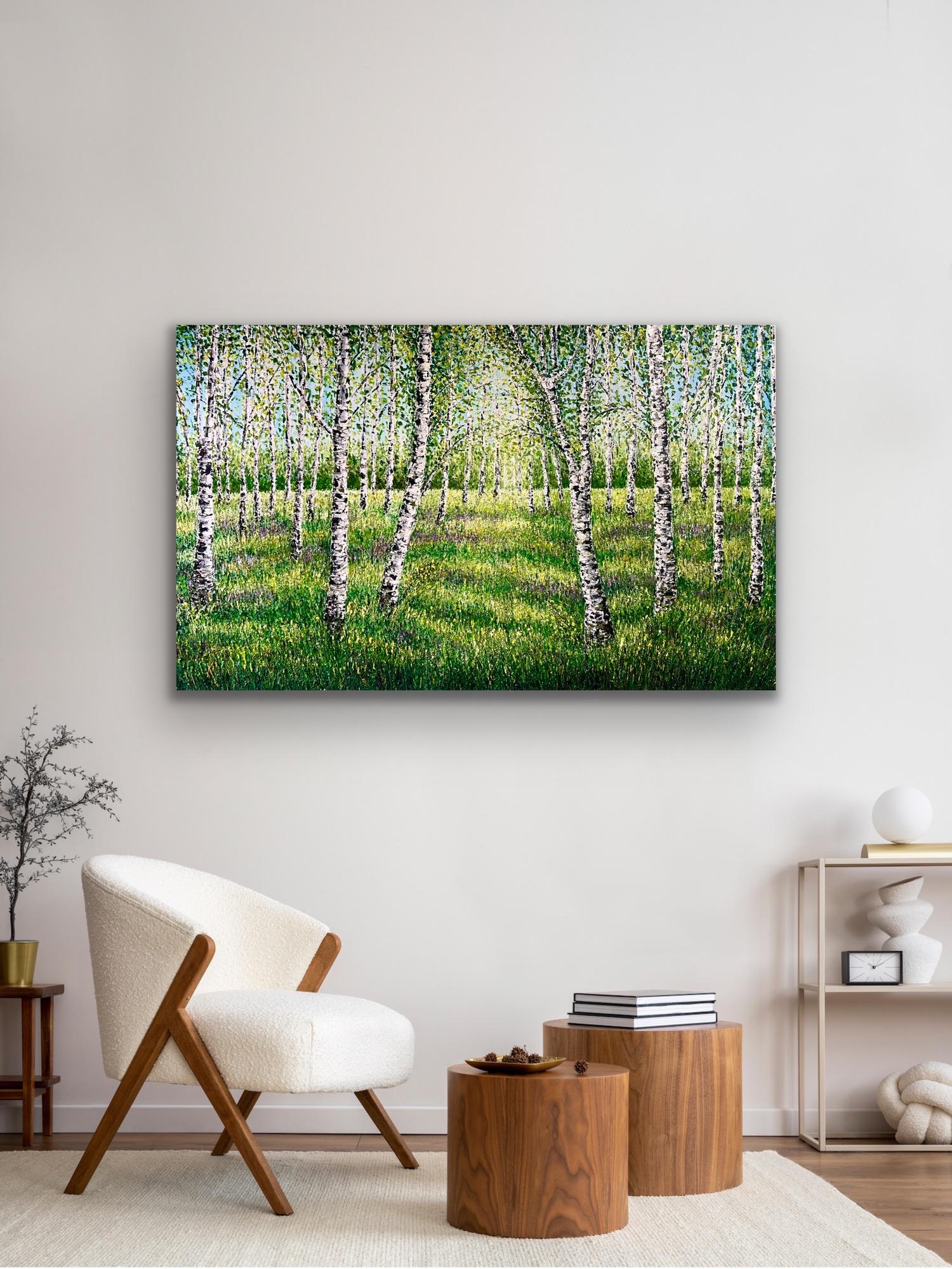Serenade of Shadows, Originalgemälde, Landschaft, Natur, Zeitgenössische Kunst im Angebot 3