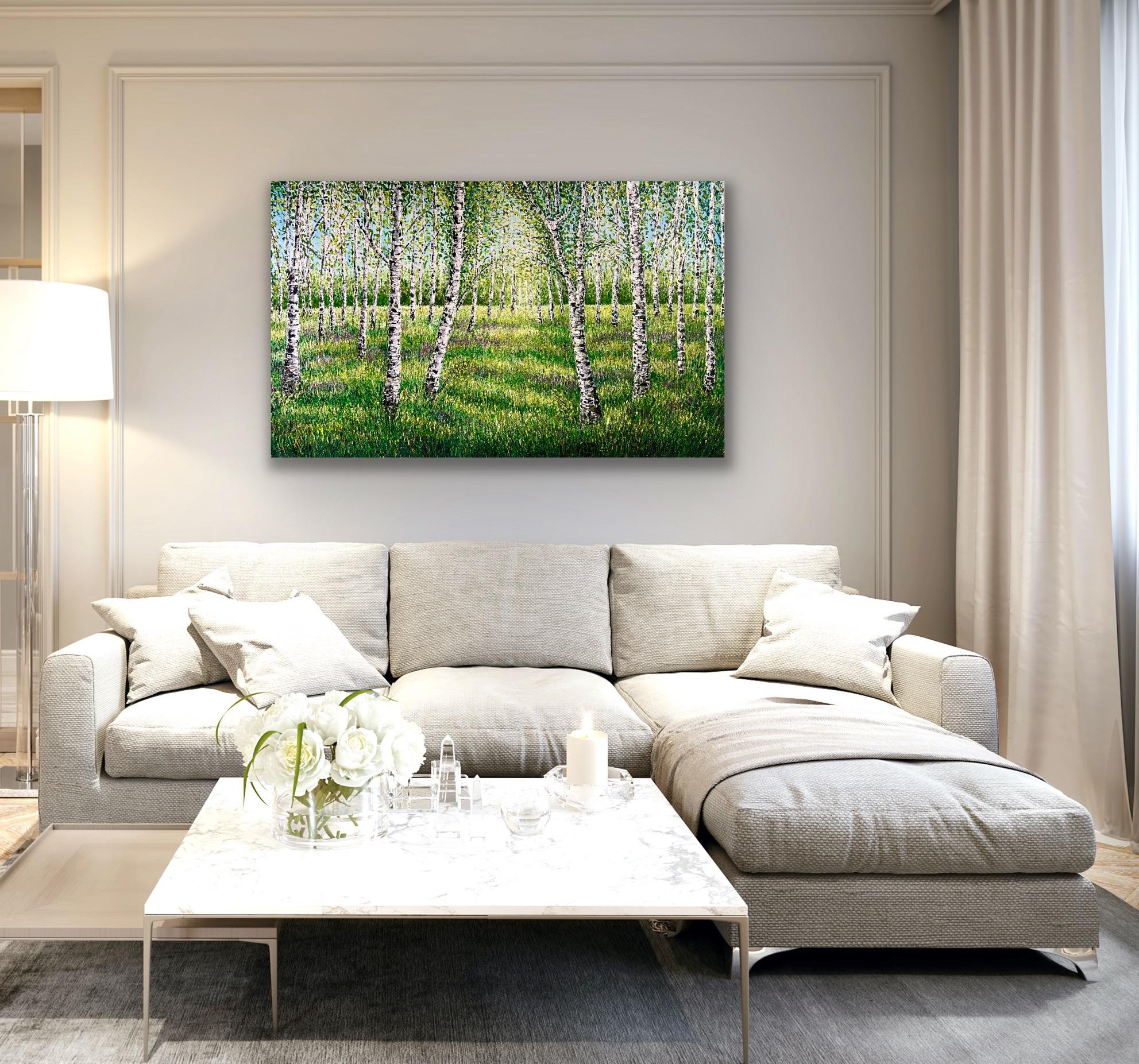 Serenade of Shadows, Originalgemälde, Landschaft, Natur, Zeitgenössische Kunst im Angebot 4