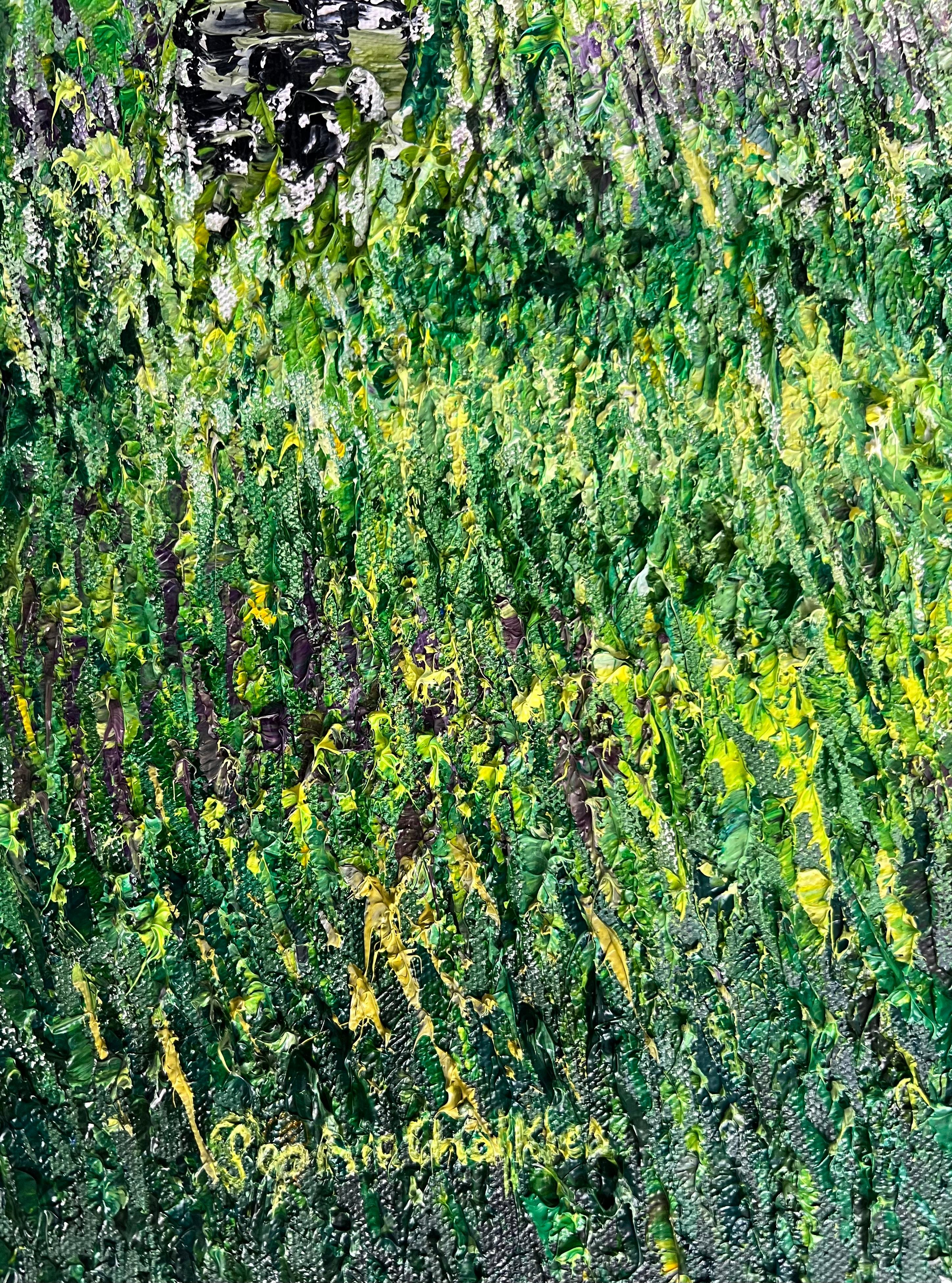 Serenade of Shadows, Originalgemälde, Landschaft, Natur, Zeitgenössische Kunst im Angebot 5
