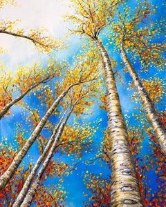 Serenity by Sophia Chalklen, Original painting, Tree painting, Landscape art
