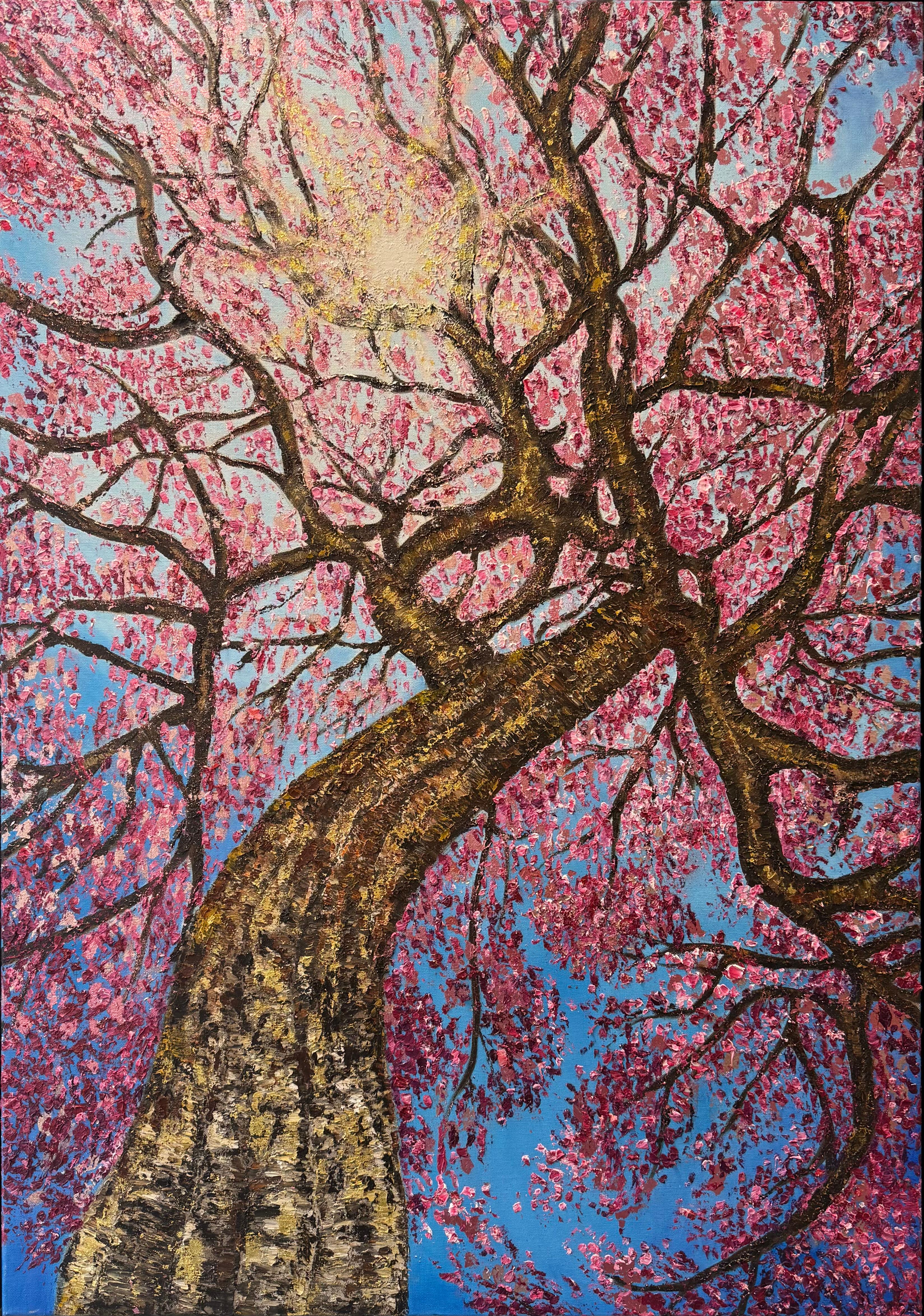 Sun dance, original painting, landscape, contemporary
