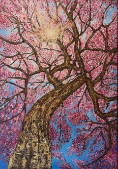 Sun dance, original painting, landscape, contemporary