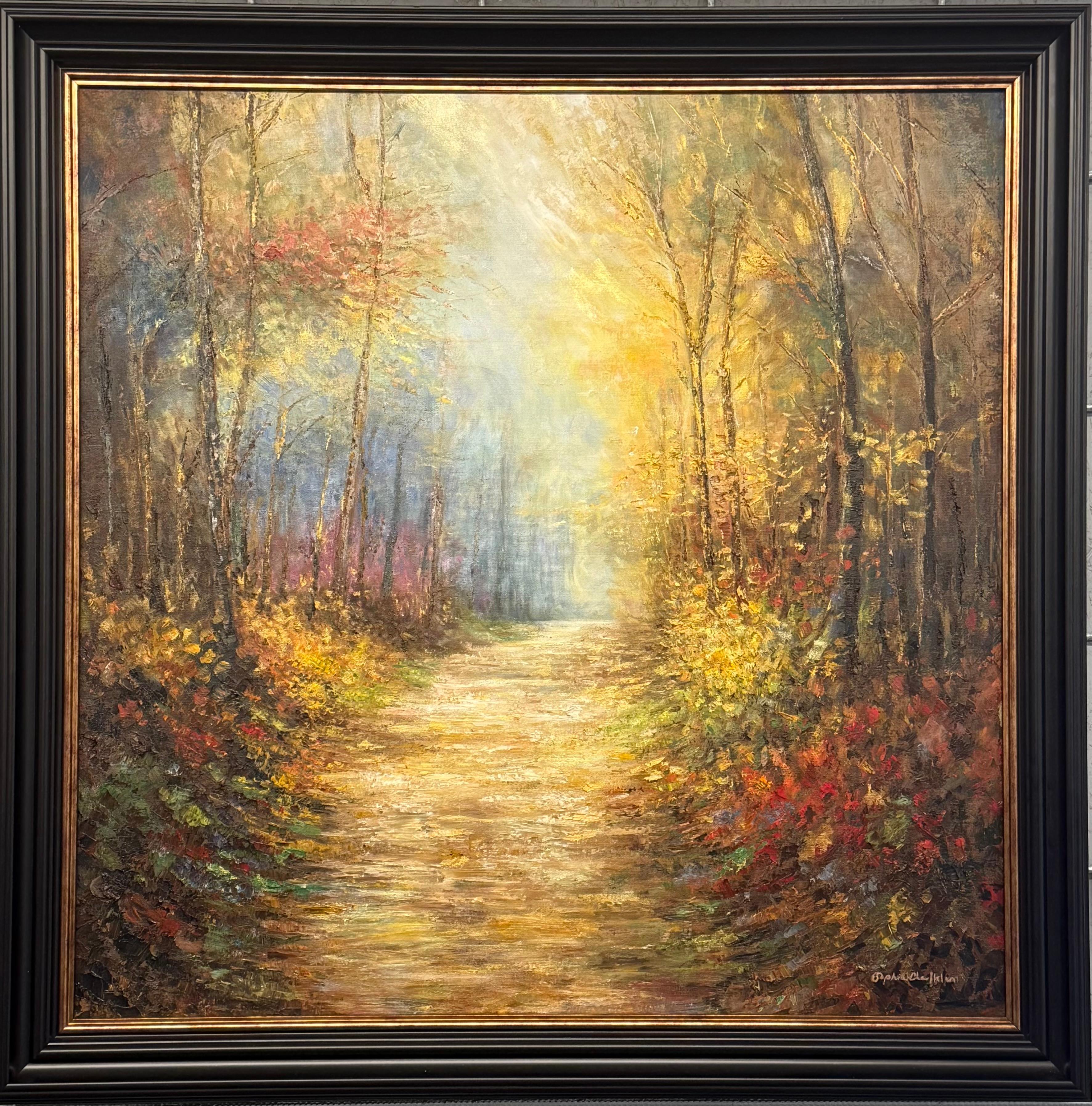 Where light finds you, original painting, landscape, contemporary