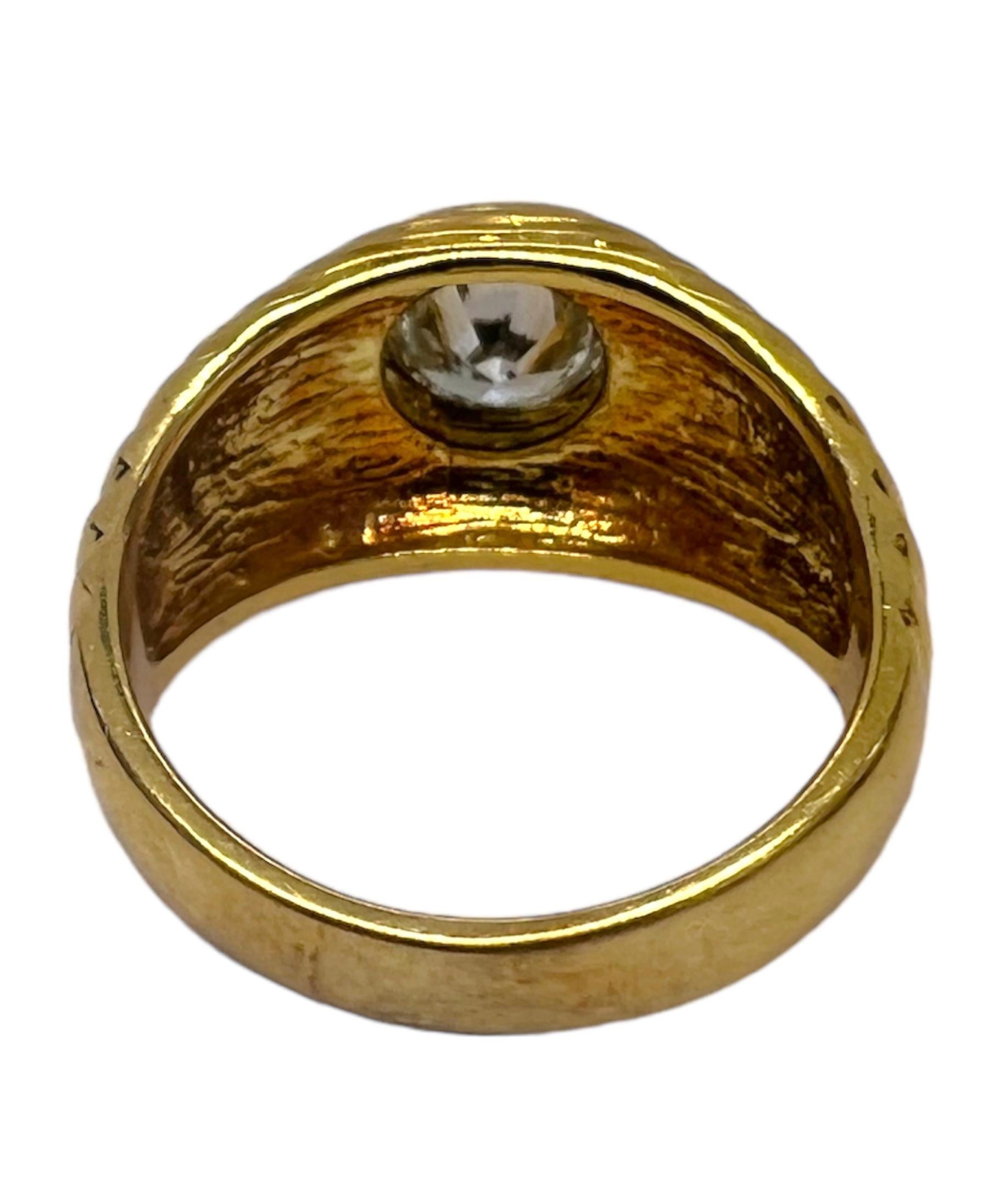 Art Deco Sophia D. 1.03 Carat Diamond Ring in 18K Yellow Gold Setting
