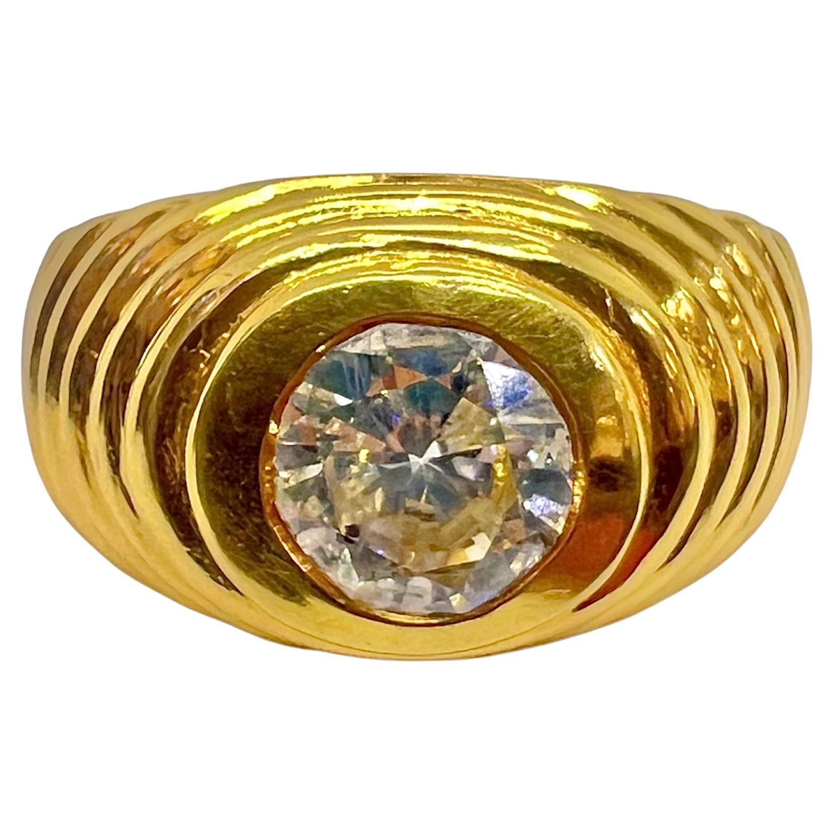 Sophia D. 1.03 Carat Diamond Ring in 18K Yellow Gold Setting