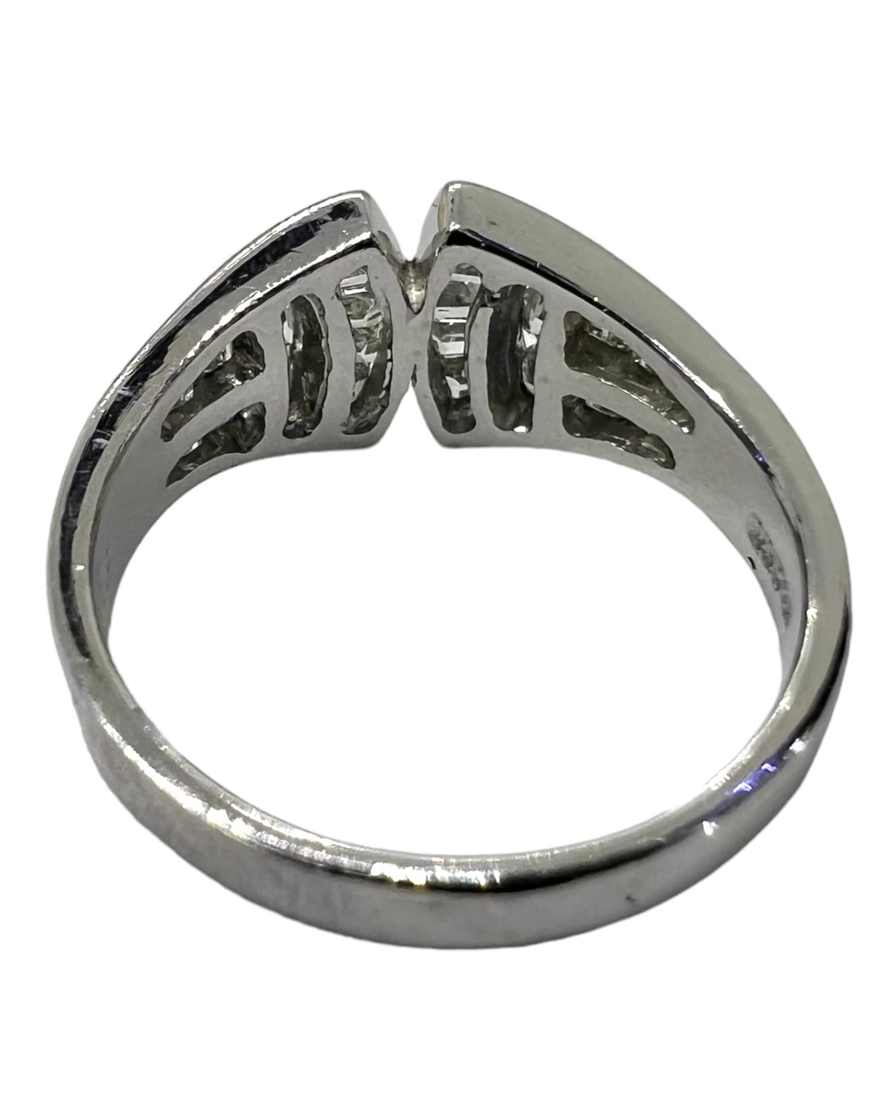 Art Deco Sophia D. 1.05 Carat Diamond Platinum Ring For Sale