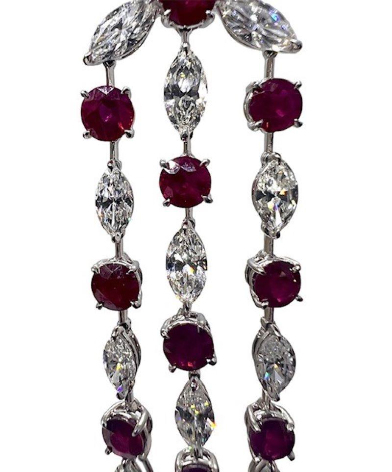 Sophia D. earrings set in platinum with 11.61 carat ruby and 17.01 carat diamond set in platinum.

Sophia D by Joseph Dardashti LTD has been known worldwide for 35 years and are inspired by classic Art Deco design that merges with modern