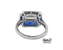 Sophia D. 1.30 Carat Diamond Art Deco Style Platinum Ring