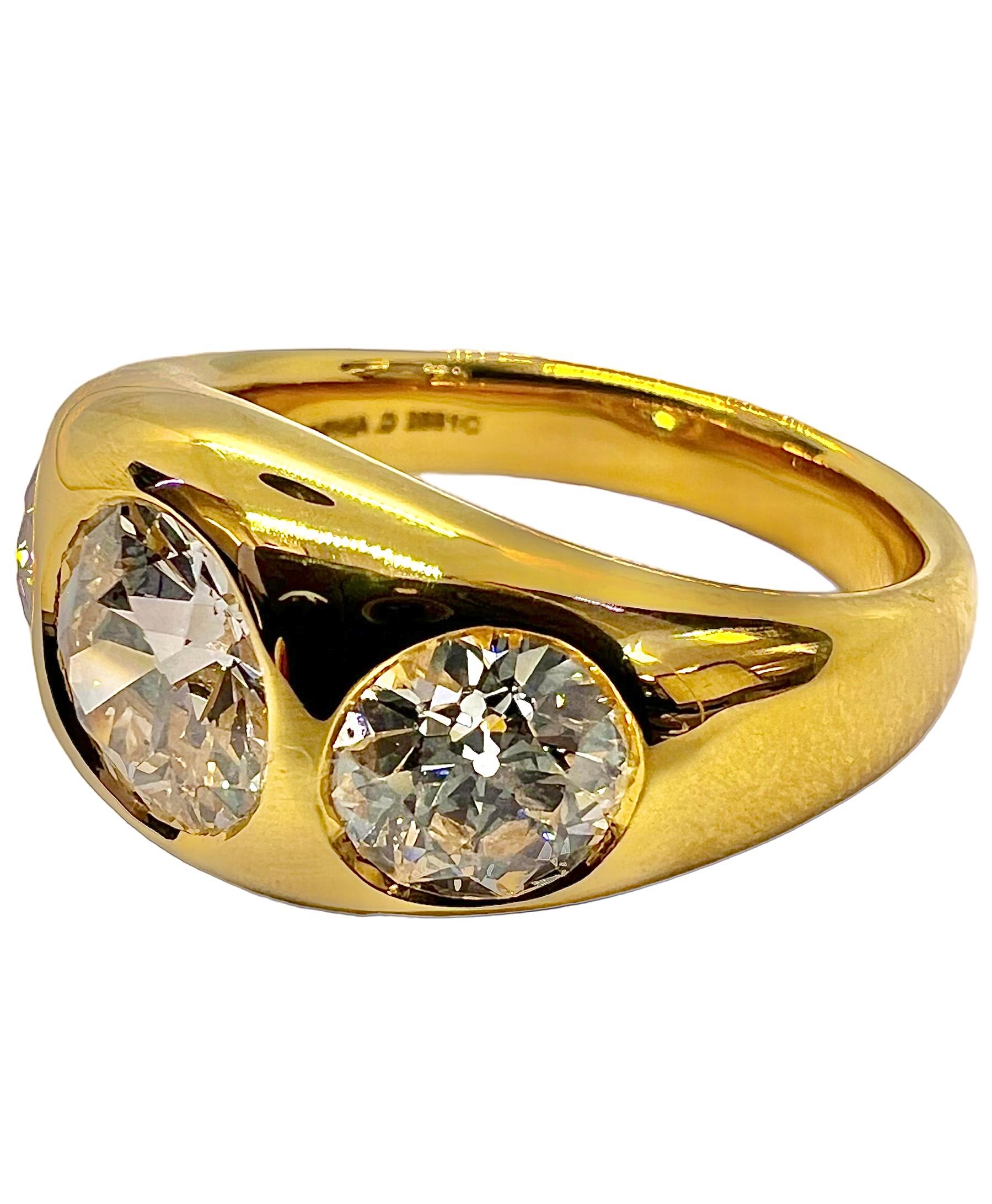 Art Deco Sophia D. 1.30 Carat Diamond Ring in 18K Yellow Gold For Sale