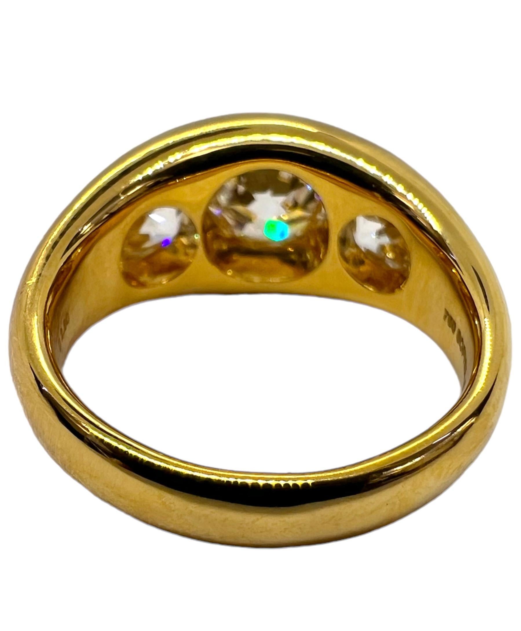 Sophia D. 1.30 Carat Diamond Ring in 18K Yellow Gold In New Condition For Sale In New York, NY