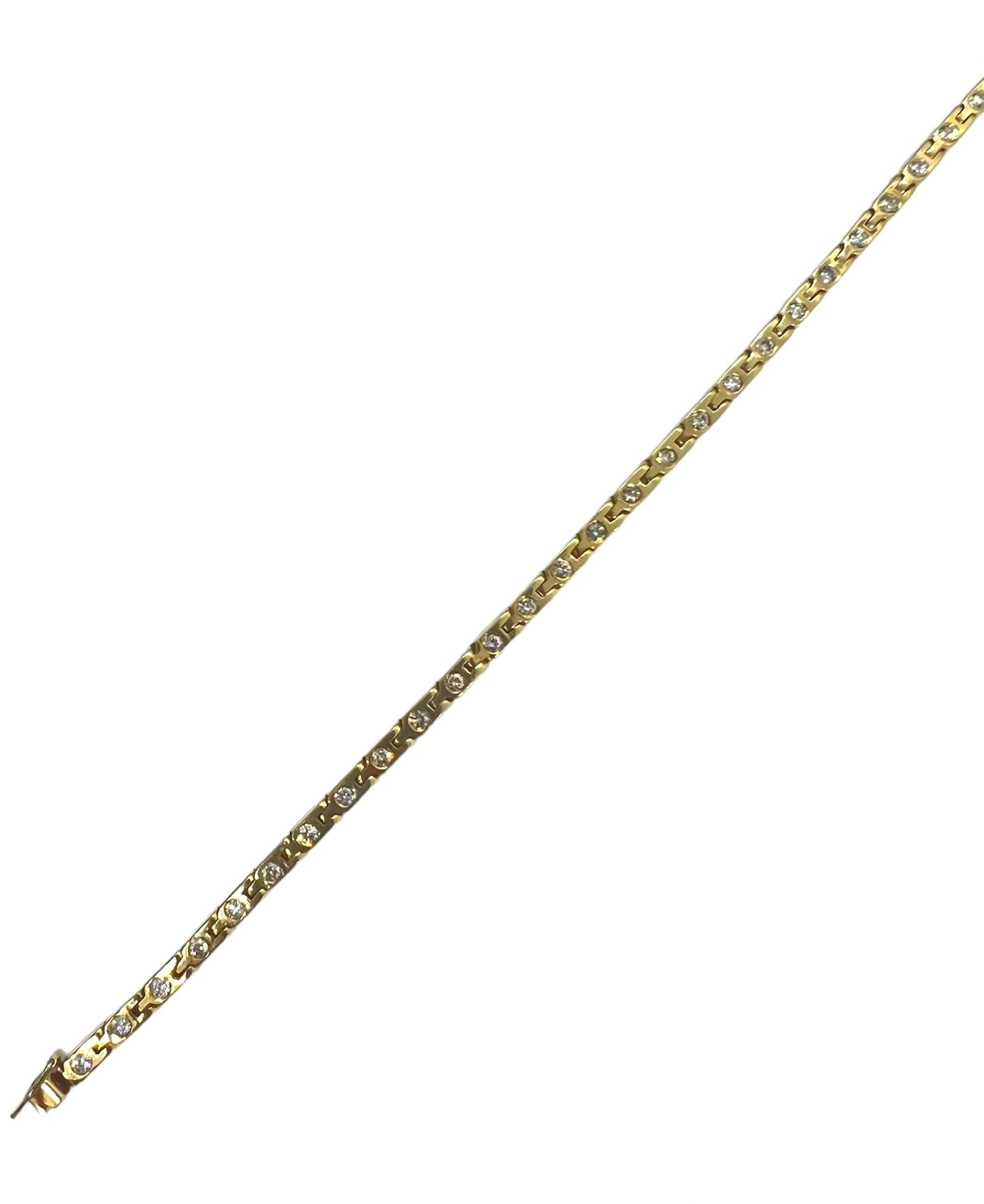 14K yellow gold bracelet with diamonds.

Sophia D by Joseph Dardashti LTD has been known worldwide for 35 years and are inspired by classic Art Deco design that merges with modern manufacturing techniques.