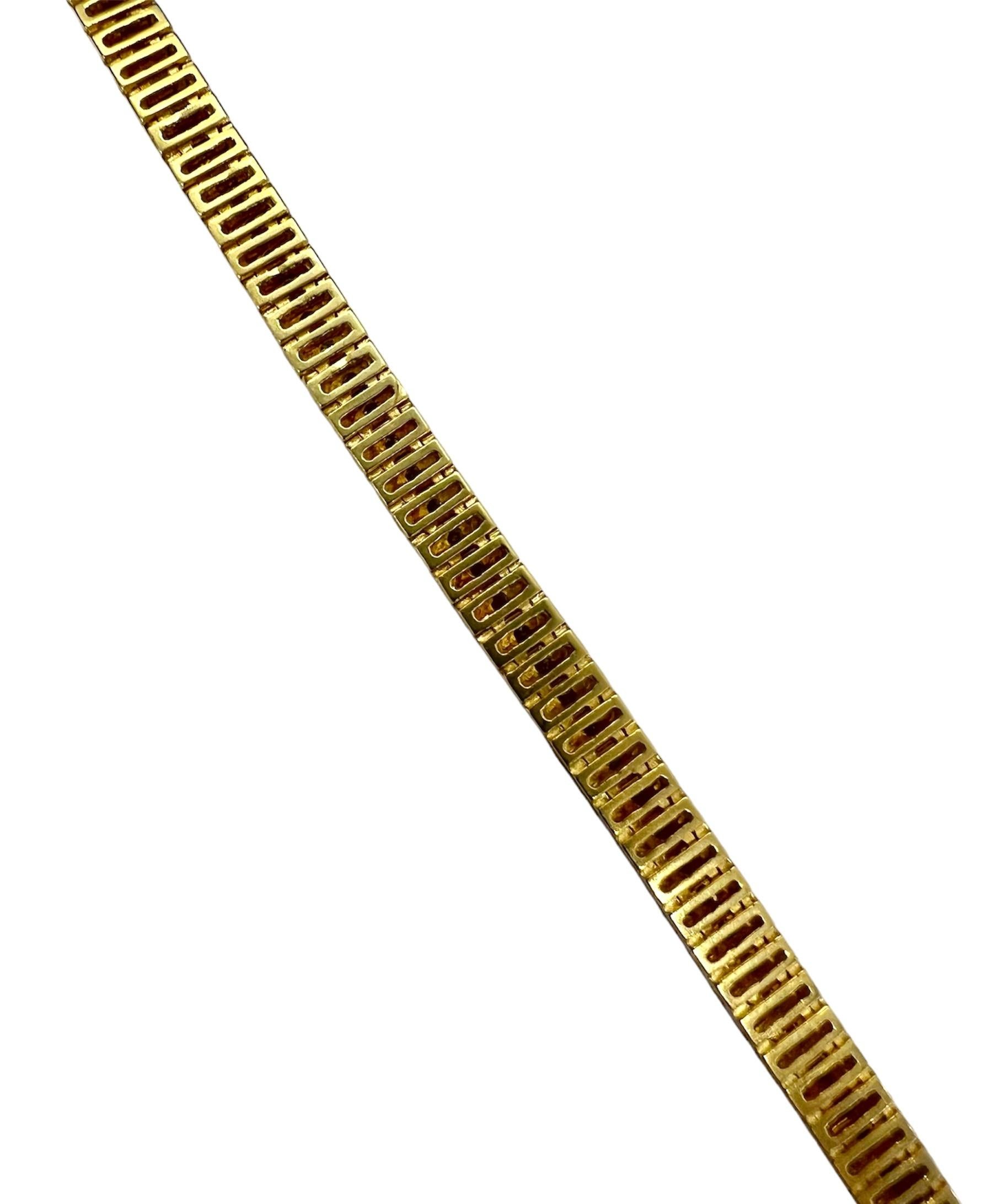 Sophia D. Armband aus 14 Karat Gelbgold mit Diamanten (Art déco) im Angebot