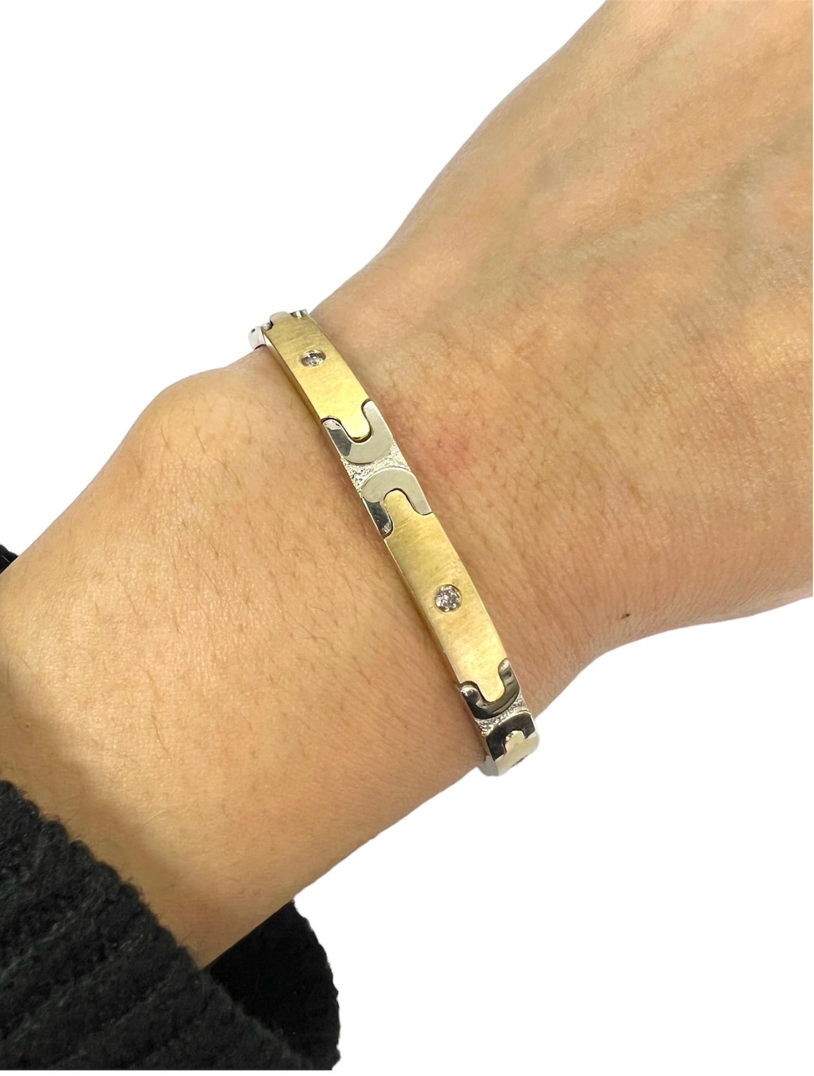 Sophia D. 14K Yellow Gold Bracelet with Diamonds In New Condition For Sale In New York, NY