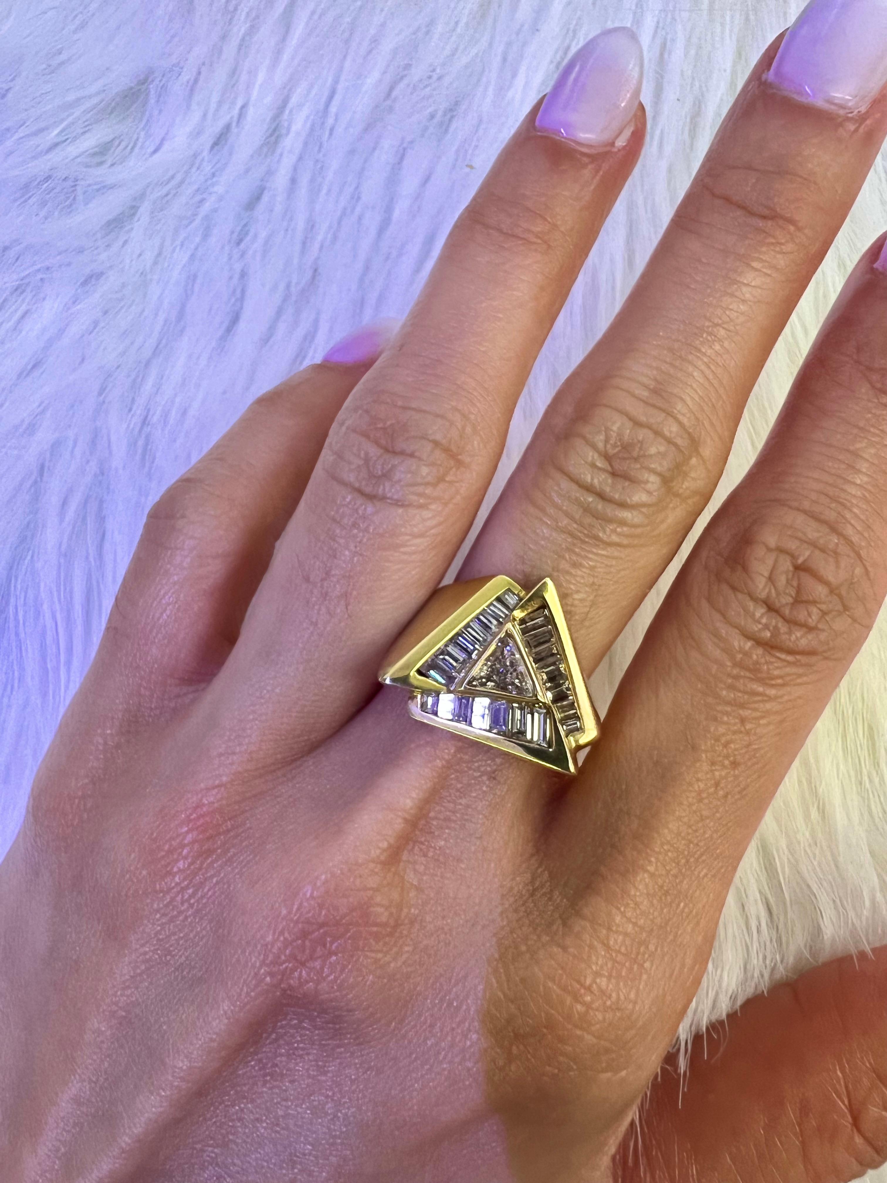 Sophia D. 14K Yellow Gold Diamond Ring For Sale 1