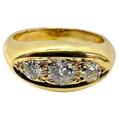 Sophia D. Diamantring aus 14 Karat Gelbgold mit Diamant