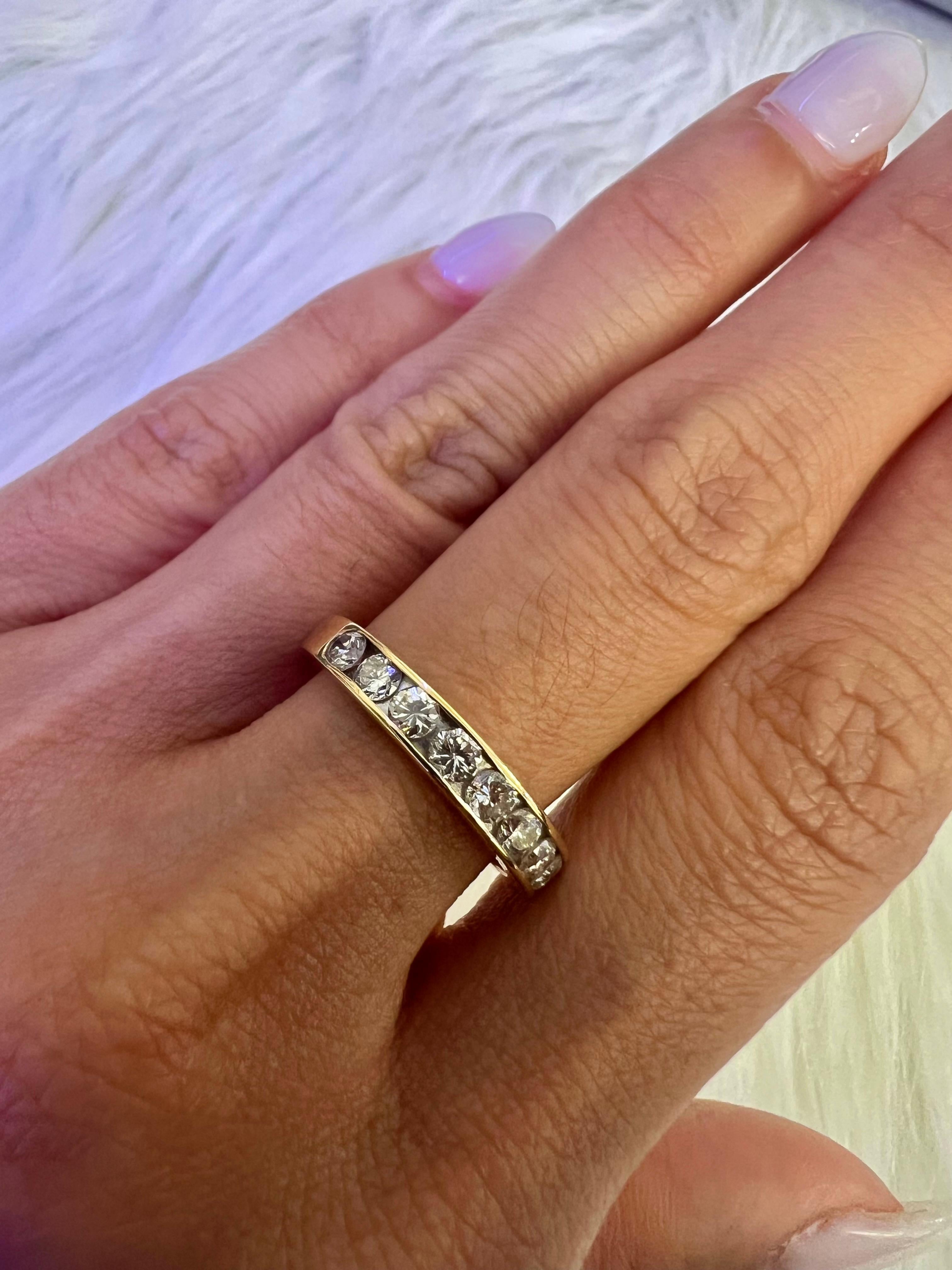 Sophia D. 14K Yellow Gold Ring with Round Diamonds In New Condition For Sale In New York, NY