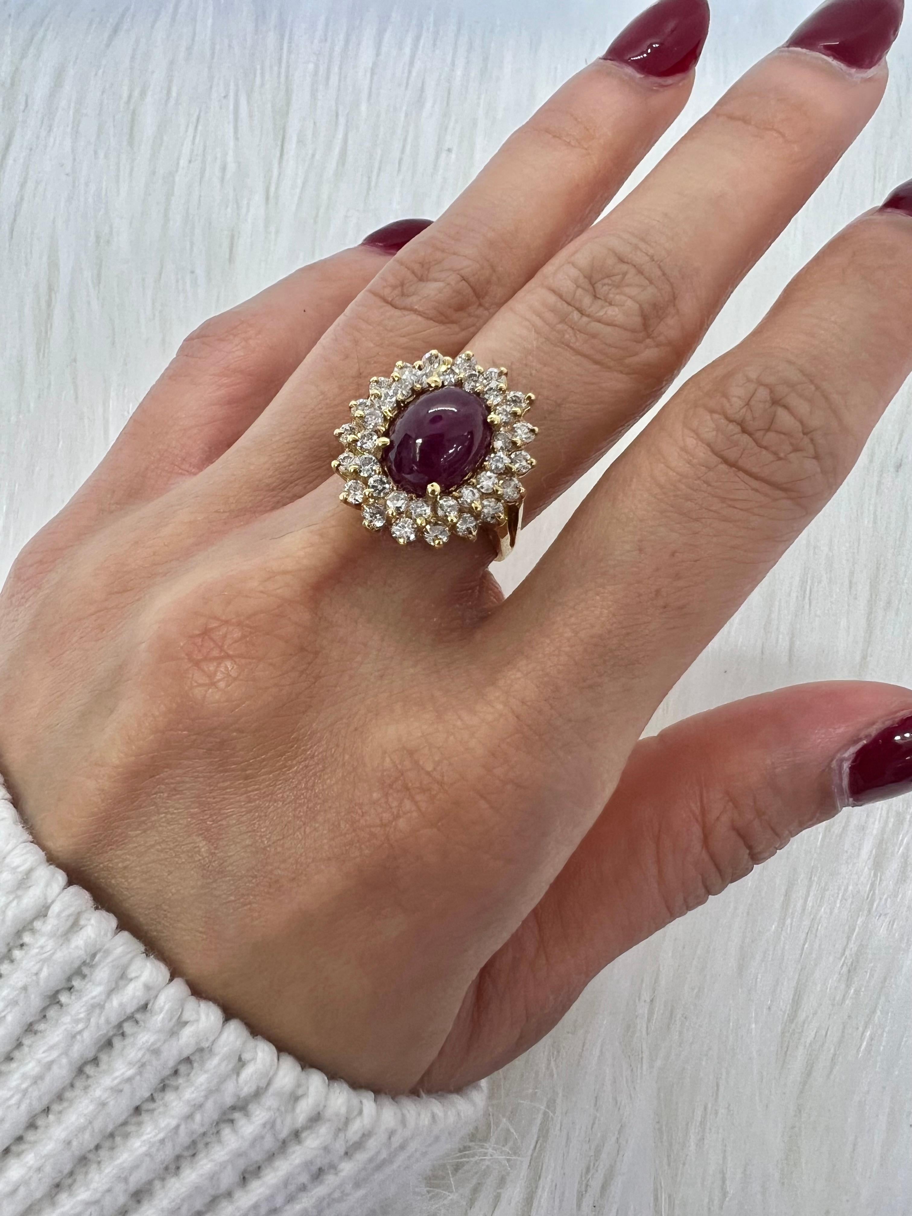 Sophia D. 14K Yellow Gold Ruby Ring In New Condition For Sale In New York, NY
