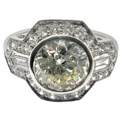 Sophia D. 1.51 Carat Diamond Art Deco Ring